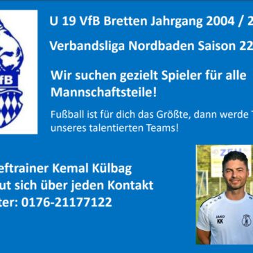Sichtung U19 VfB Bretten