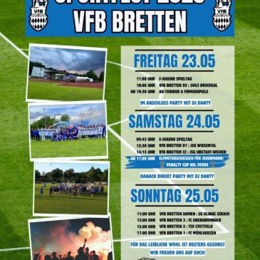 Drei Tage Sportfest beim VfB Bretten